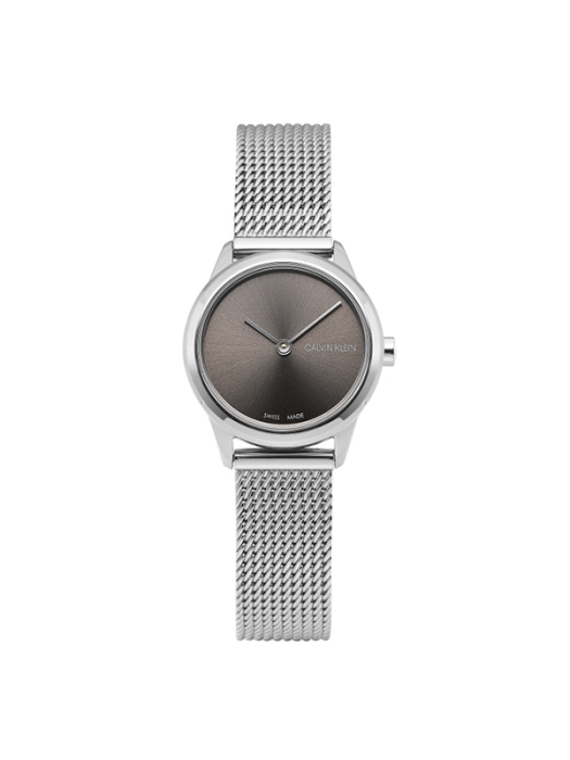  Shop Authentic Calvin Klein Minimal Grey Dial Silver Mesh Bracelet Watch for Women - K3M231Y3 - Luxxuri