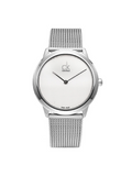  Shop Authentic Calvin Klein Minimal White Dial Silver Mesh Bracelet Watch for Women - K3M2212Y - Luxxuri