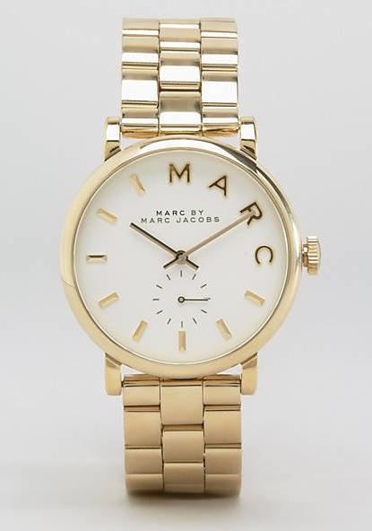  Shop Authentic Marc Jacobs Baker White Dial Gold Steel Strap Watch for Women - MBM3243 - Luxxuri