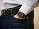  Shop Authentic Hugo Boss Pilot Edition Blue Dial Brown Leather Strap Watch for Men - 1513852 - Luxxuri