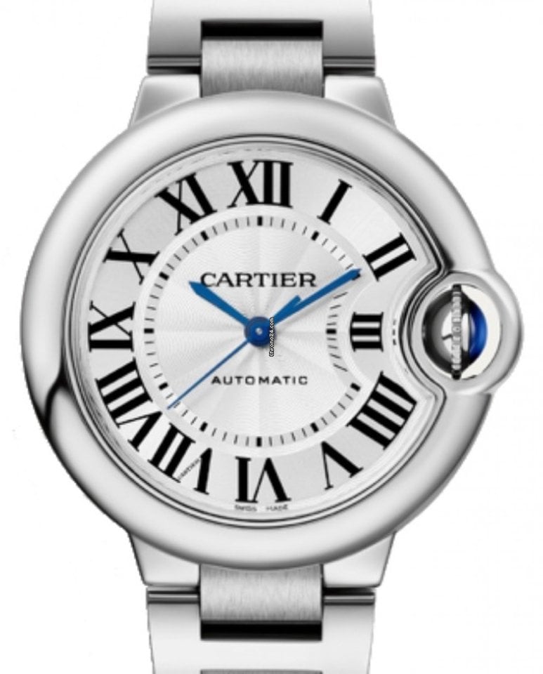  Shop Authentic Cartier Ballon Bleu De Cartier Silver Dial Silver Steel Strap Watch for Women - WSBB0044 - Luxxuri