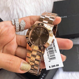  Shop Authentic Marc Jacobs Amy Mother of Pearl Black Dial Rose Gold Steel Strap Watch for Women - MBM8610 - Luxxuri