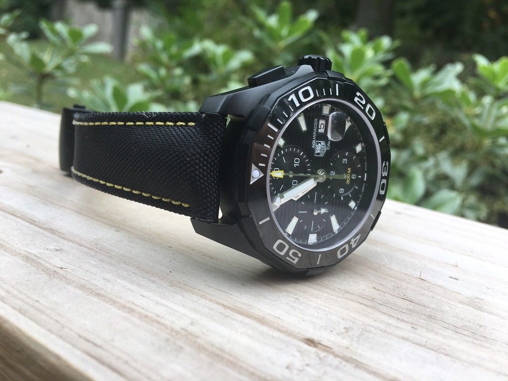 Tag Heuer Aquaracer PVD Black Dial Watch for Men - CAY218A.FC6361