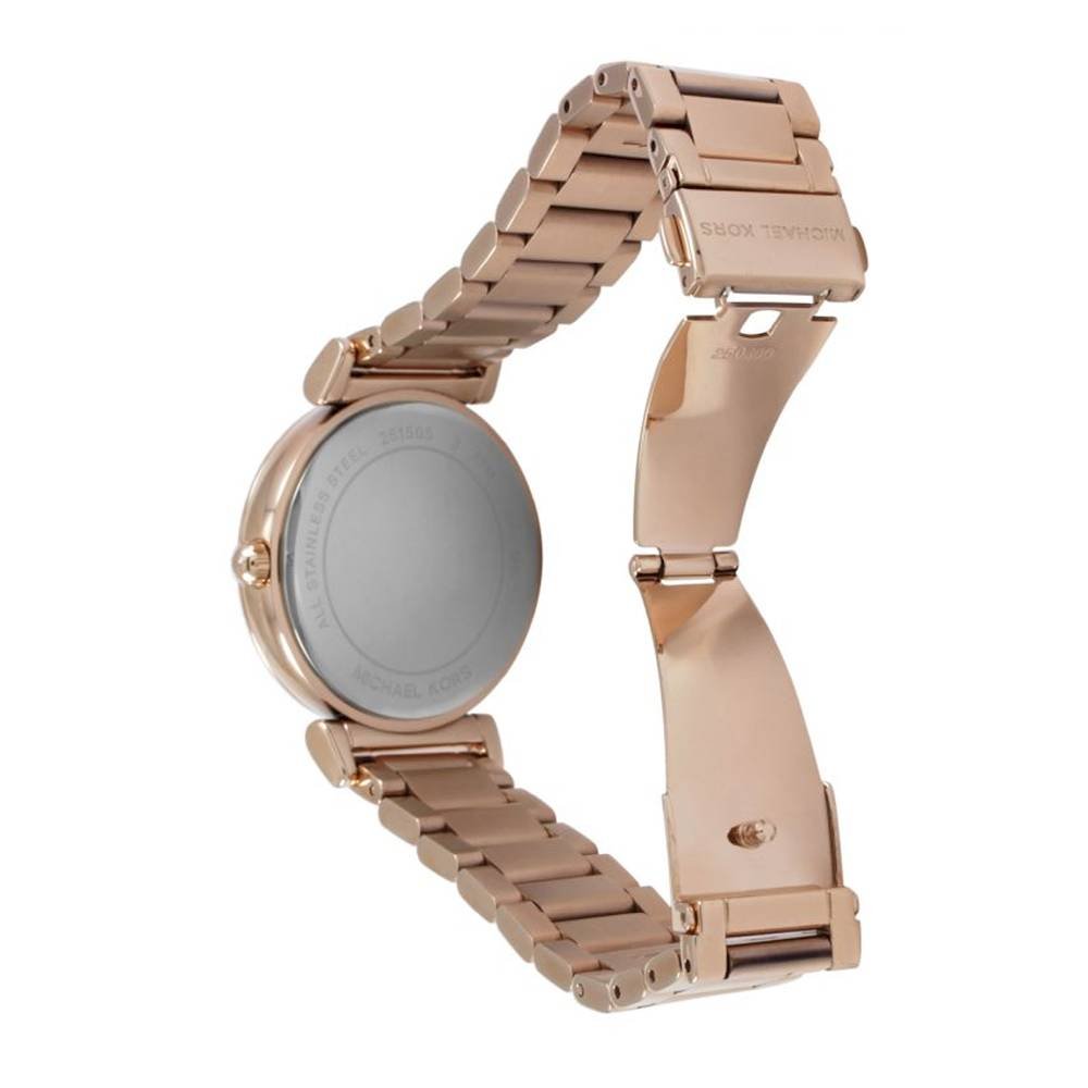  Shop Authentic Michael Kors Catlin Black Diamonds Dial Rose Gold Steel Strap Watch for Women - MK3356 - Luxxuri