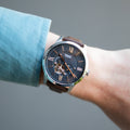  Shop Authentic Fossil Townsman Automatic Black Dial Brown Leather Strap Watch for Men - ME3061 - Luxxuri