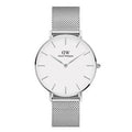  Shop Authentic Daniel Wellington Classic Petite Sterling White Dial Silver Mesh Bracelet Watch for Women - DW00100442 - Luxxuri