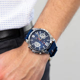  Shop Authentic Tommy Hilfiger Decker Blue Dial Blue Rubber Strap Watch for Men - 1791476 - Luxxuri