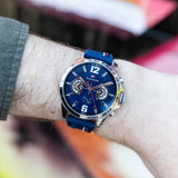  Shop Authentic Tommy Hilfiger Decker Blue Dial Blue Rubber Strap Watch for Men - 1791476 - Luxxuri