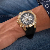  Shop Authentic Guess Trophy Multifunction Black Dial Black Rubber Strap Watch for Men - GW0333G2 - Luxxuri
