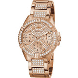 Shop Authentic Guess Frontier Diamonds Rose Gold Dial Rose Gold Steel Strap Watch For Women - W1156L3 - Luxxuri