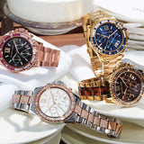  Shop Authentic Michael Kors Everest Chronograph Silver Dial Two Tone Steel Strap Watch For Women - MK6975 - Luxxuri