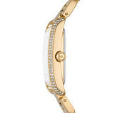  Shop Authentic Michael Kors Emery Three-Hand Crystals Silver Dial Gold Steel Strap Watch for Women - MK4643 - Luxxuri