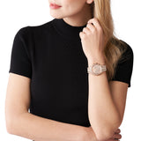  Shop Authentic Michael Kors Everest Chronograph Crystals Rose Gold Dial Rose Gold Steel Strap Watch For Women - MK7235 - Luxxuri