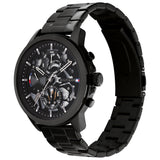  Shop Authentic Tommy Hilfiger Henry Chronograph Black Dial Black Steel Strap Watch For Men - 1710478 - Luxxuri
