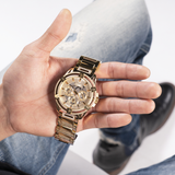  Shop Authentic Guess Queen Quartz Gold Dial Gold Steel Strap Watch For Men - GW0497G2 - Luxxuri