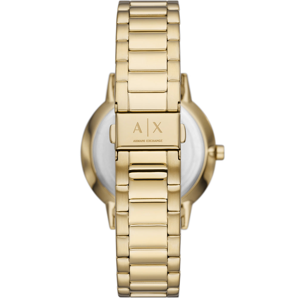  Shop Authentic Armani Exchange Cayde Analog Gold Dial Gold Steel Strap Watch For Men - AX2707 - Luxxuri