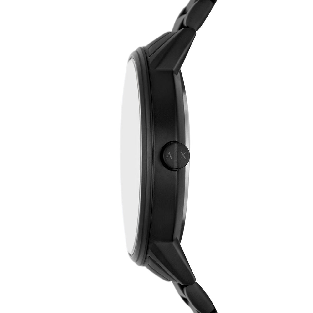  Shop Authentic Armani Exchange Cayde Chronograph Black Dial Black Steel Strap Watch for Men - AX2748 - Luxxuri