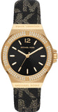  Shop Authentic Michael Kors Lennox Three Hand Black Dial Black Leather Strap Watch For Women - MK7307 - Luxxuri