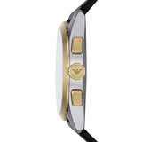  Shop Authentic Emporio Armani Claudio Chronograph Silver Dial Black Leather Strap Watch For Men - AR11498 - Luxxuri