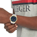  Shop Authentic Tommy Hilfiger Blaze Chronograph Blue Dial Silver Steel Strap Watch for Men - 1792031 - Luxxuri