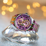  Shop Authentic Guess Allara Quartz Purple Dial Purple Steel Strap Watch For Women - GW0604L4 - Luxxuri