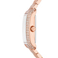 Michael Kors Emery Three-Hand White Dial Rose Gold Steel Strap Watch for Women - MK4743