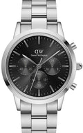  Shop Authentic Daniel Wellington Iconic Chronograph Link Black Dial Silver Steel Strap Watch For Men  - DW00100645 - Luxxuri