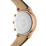  Shop Authentic Daniel Wellington Iconic Chronograph Sheffield White Dial Black Leather Strap Watch For Men - DW00100646 - Luxxuri