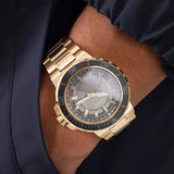 Shop Authentic Guess Track Grey Dial Gold Steel Strap Watch for Men - GW0426G2 - Luxxuri