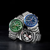  Shop Authentic Fossil Sport Tourer Chronograph Black Dial Silver Steel Strap Watch for Men - FS6045 - Luxxuri