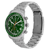  Shop Authentic Fossil Sport Tourer Chronograph Green Dial Silver Steel Strap Watch for Men - FS6048 - Luxxuri