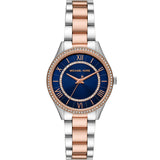  Shop Authentic Michael Kors Lauryn Three-Hand Blue Dial Two Tone Steel Strap Watch for Women - MK4738 - Luxxuri