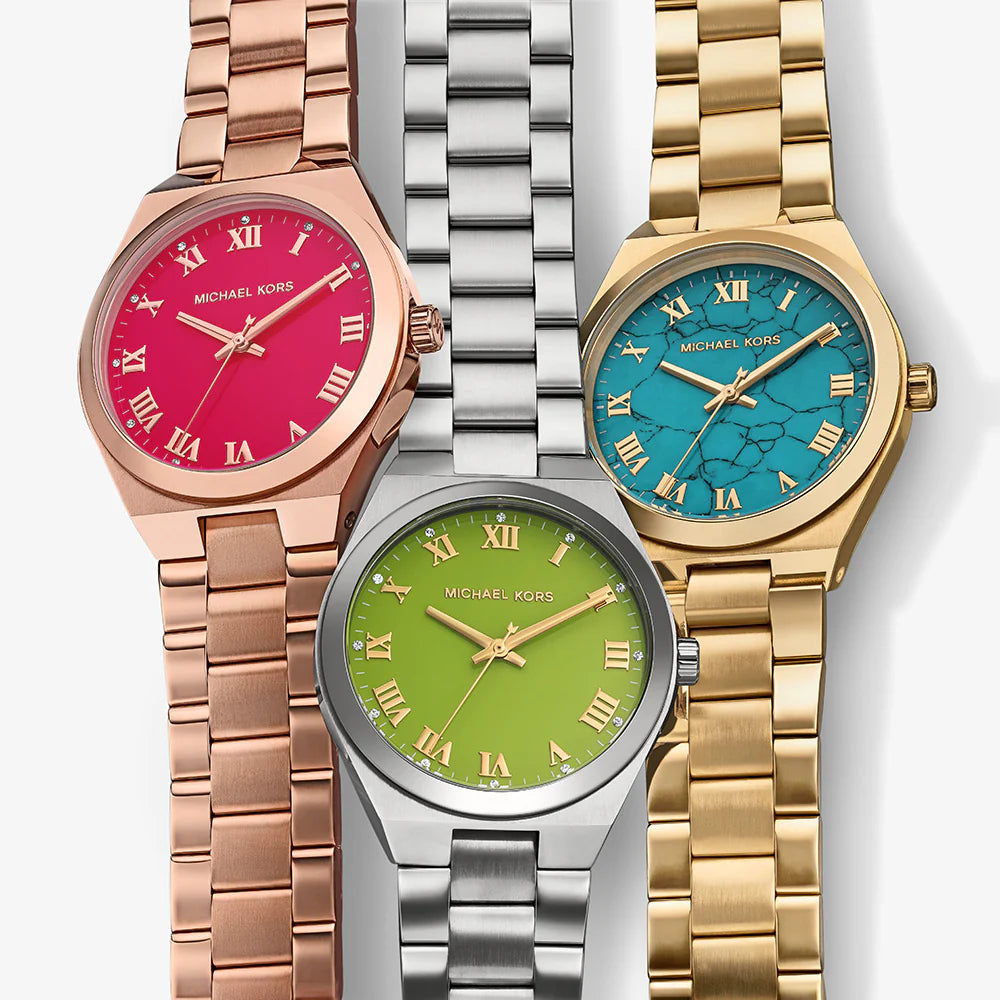  Shop Authentic Michael Kors Lennox Analog Pink Dial Rose Gold Steel Strap Watch for Women - MK7462 - Luxxuri