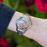  Shop Authentic Fossil Rye Automatic Skeleton Silver Dial Silver Steel Strap Watch for Women - BQ3753 - Luxxuri