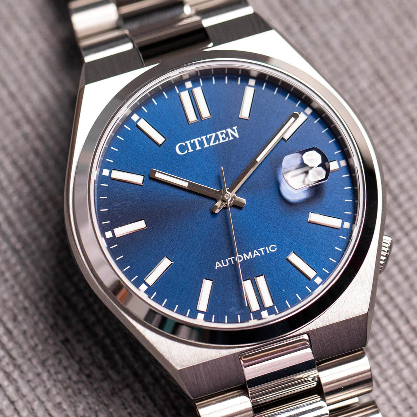  Shop Authentic Citizen Tsuyosa Automatic Blue Dial Silver Steel Strap Watch For Men - NJ0150-81L - Luxxuri