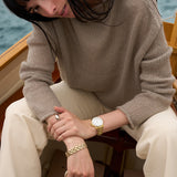  Shop Authentic Fossil Blue Dive Three Hand White Dial Gold Steel Strap Watch For Women - ES5350 - Luxxuri