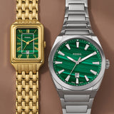  Shop Authentic Fossil Raquel Three Hand Date Green Dial Gold Steel Strap Watch For Women - ES5341 - Luxxuri