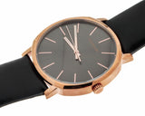  Shop Authentic Calvin Klein Posh Black Dial Black Leather Strap Watch for Men - K8Q316C3 - Luxxuri