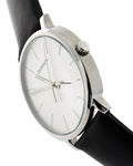  Shop Authentic Calvin Klein Posh Silver Dial Black Leather Strap Watch for Men - K8Q311C6 - Luxxuri