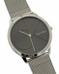  Shop Authentic Calvin Klein Minimal Black Dial Silver Mesh Bracelet Watch for Men - K3M21123 - Luxxuri