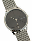 Shop Authentic Calvin Klein Minimal Black Dial Silver Mesh Bracelet Watch for Men - K3M21123 - Luxxuri