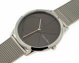  Shop Authentic Calvin Klein Minimal Black Dial Silver Mesh Bracelet Watch for Men - K3M21123 - Luxxuri