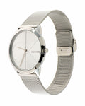  Shop Authentic Calvin Klein Minimal Silver Dial Silver Mesh Bracelet Watch for Men - K3M2112Z - Luxxuri