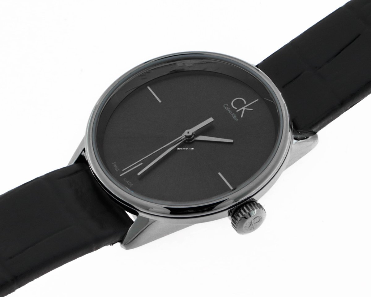  Shop Authentic Calvin Klein Accent Black Dial Black Leather Strap Watch for Women  - K2Y2Y1C3 - Luxxuri