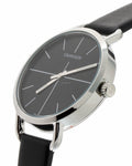  Shop Authentic Calvin Klein Even Black Dial Black Leather Strap Watch for Women  - K7B231CZ - Luxxuri