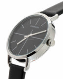  Shop Authentic Calvin Klein Even Black Dial Black Leather Strap Watch for Women  - K7B231CZ - Luxxuri