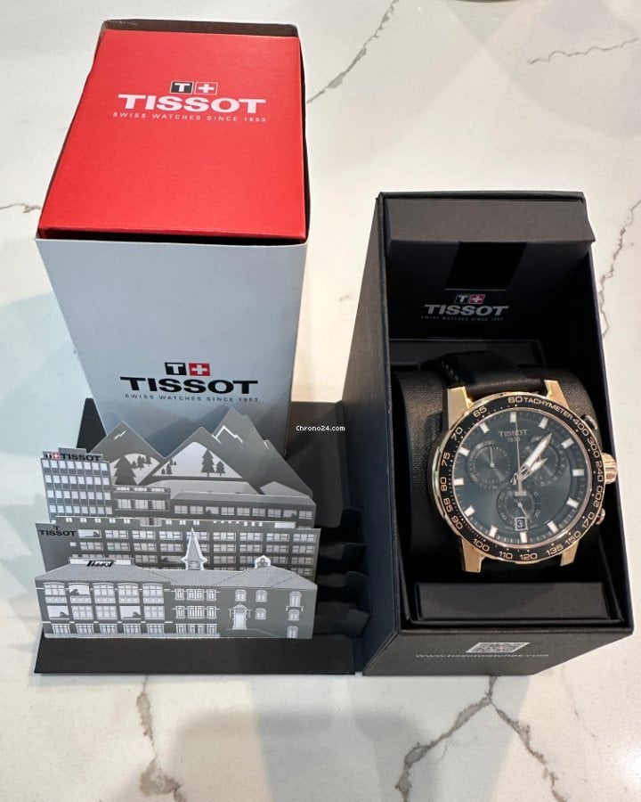  Shop Authentic Tissot Supersport Chrono Black Dial Black Leather Strap Watch for Men - T125.617.36.051.00 - Luxxuri