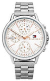  Shop Authentic Tommy Hilfiger Carly White Dial Silver Stainless Steel Strap Watch for Women - 1781787 - Luxxuri