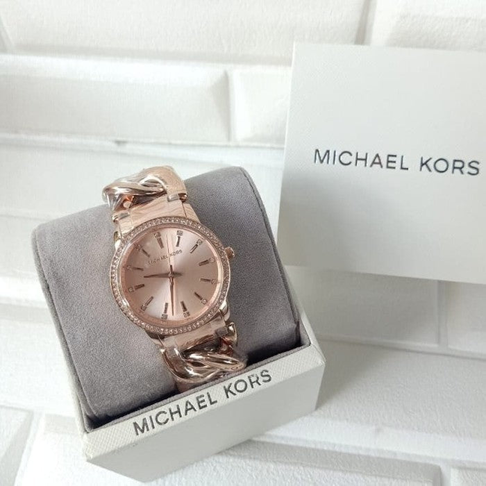  Shop Authentic Michael Kors Nini Quartz Crystals Rose Gold Dial Rose Go Watch For Women - MK3236 - Luxxuri