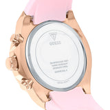  Shop Authentic Guess Athena White Dial Pink Rubber Strap Watch For Women - GW0030L4 - Luxxuri